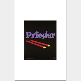 PRIESTER MATCHSTICKS c1910 by Lucian Bernhard Vintage German Sachplakat Style Posters and Art